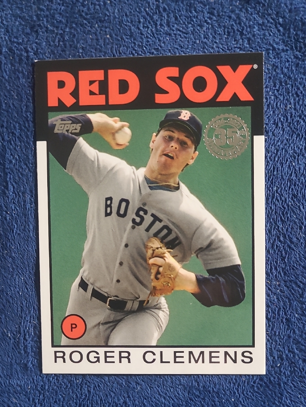 Topps Roger Clemens Red Sox Card -2021 35th Anniversary